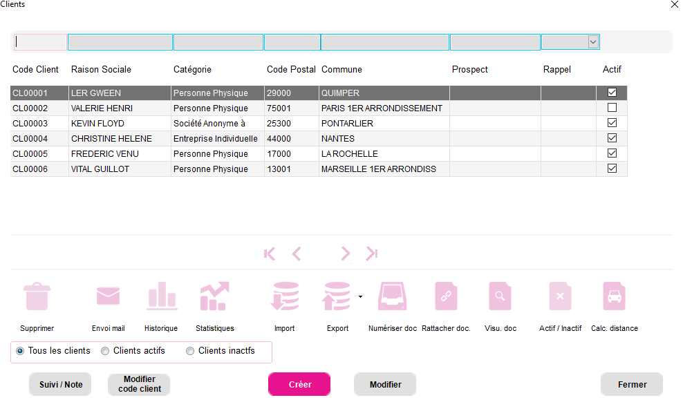 Fichier client INSTANT-GESTION me PREMIUM 2022