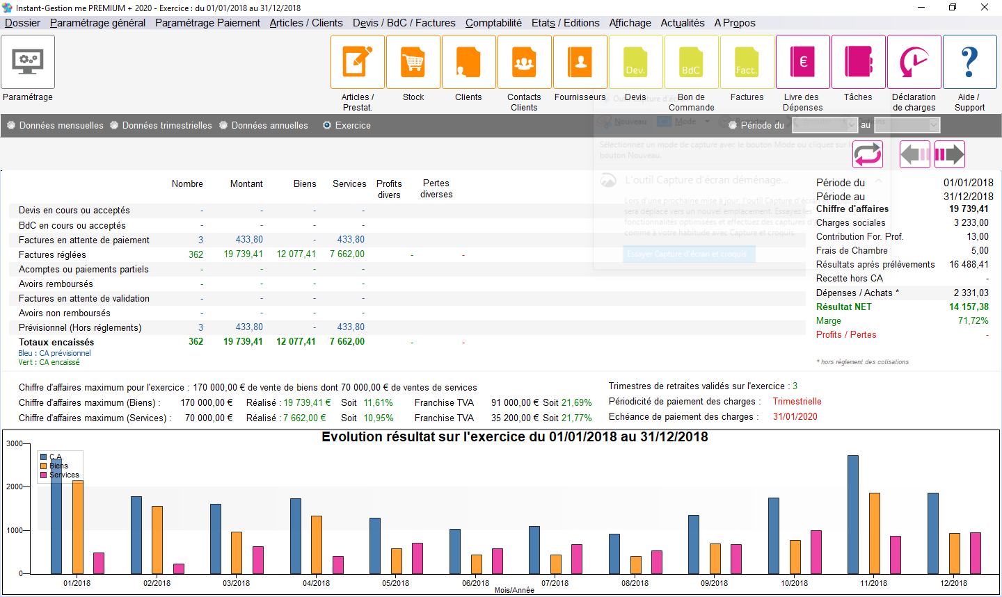 Tableau de bord I-G ME Premium + 2022